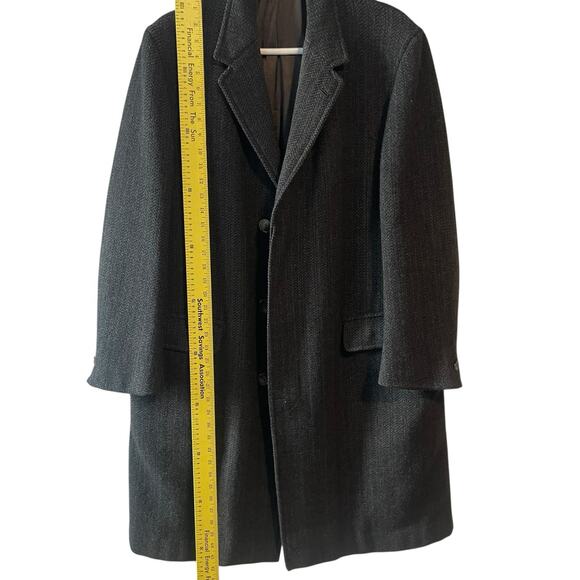 Vintage Burberrys Cusha Tweed Wool Trench Coat Rare England XX-Large - Picture 10 of 15